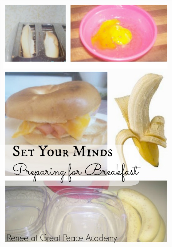 Set Your Minds by Preparing for Breakfast, devotional thoughts at Great Peace Academy