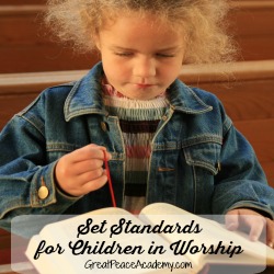 Set the standard, training up in worship. | Great Peace Academy