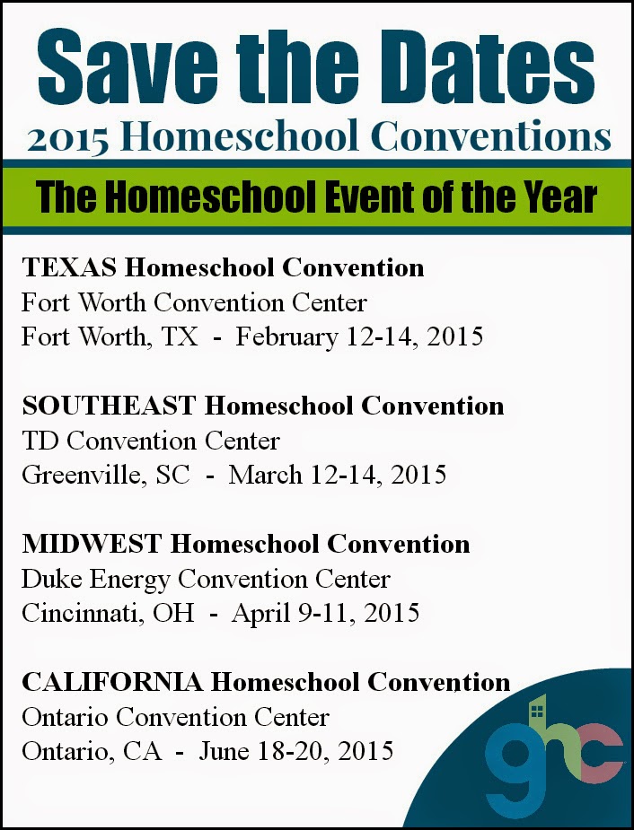 Great Homeschool Convention 2015 Schedule