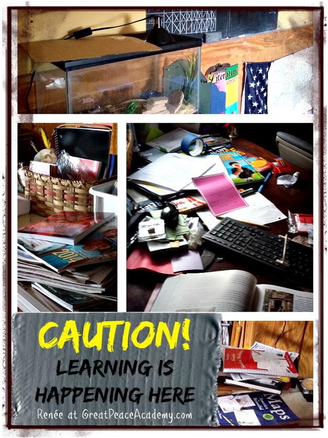 Caution Learning is Happening in the Imperfectly Messy Homeschool | Great Peace Academy