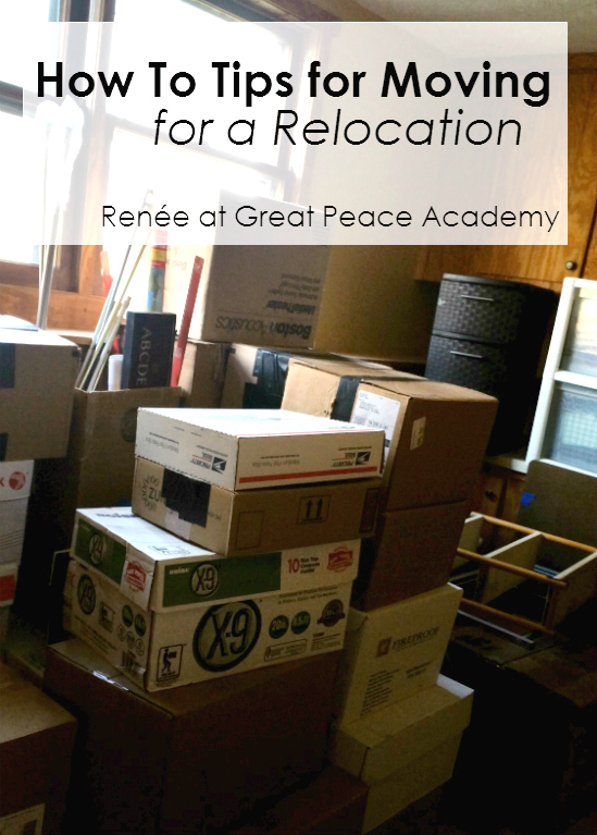 How to Tips for Packing when Moving for a Relocation | Renée at GreatPeaceAcademy