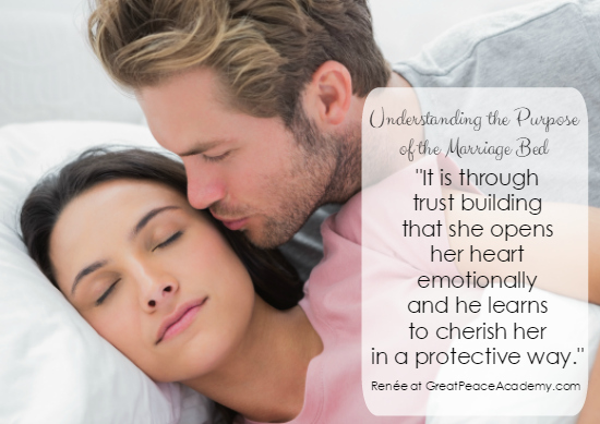 Marriage Moment: Understanding the Purpose of the Marriage Bed | Renée at GreatPeaceAcademy.com