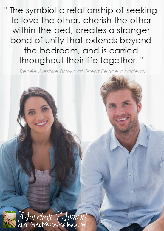 How to Prioritize your Relationship in the Marriage Bed | Marriage Moment at GreatPeaceAcademy.com