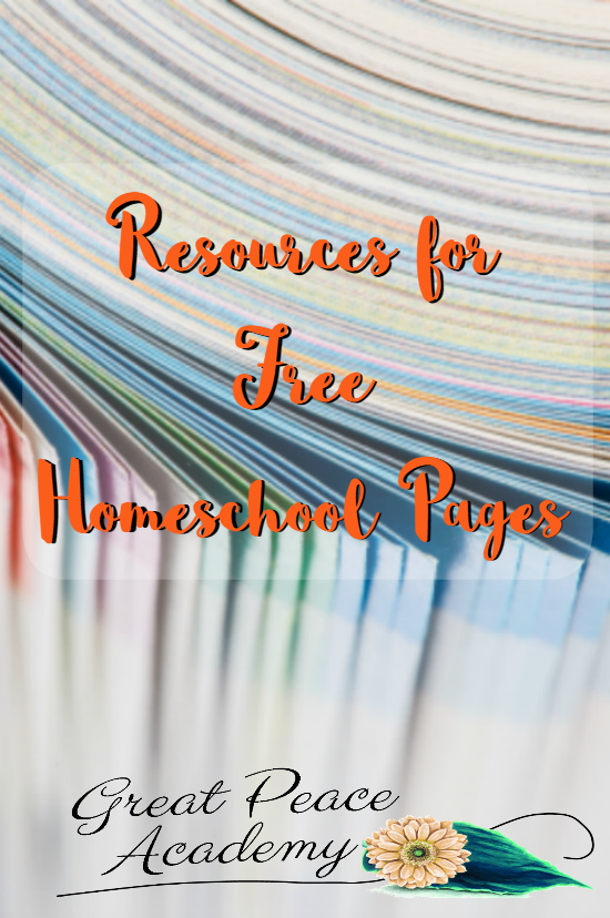 10 Places to Find Free Homeschool Pages | GreatPeaceAcademy.com #Printables #Homeschool