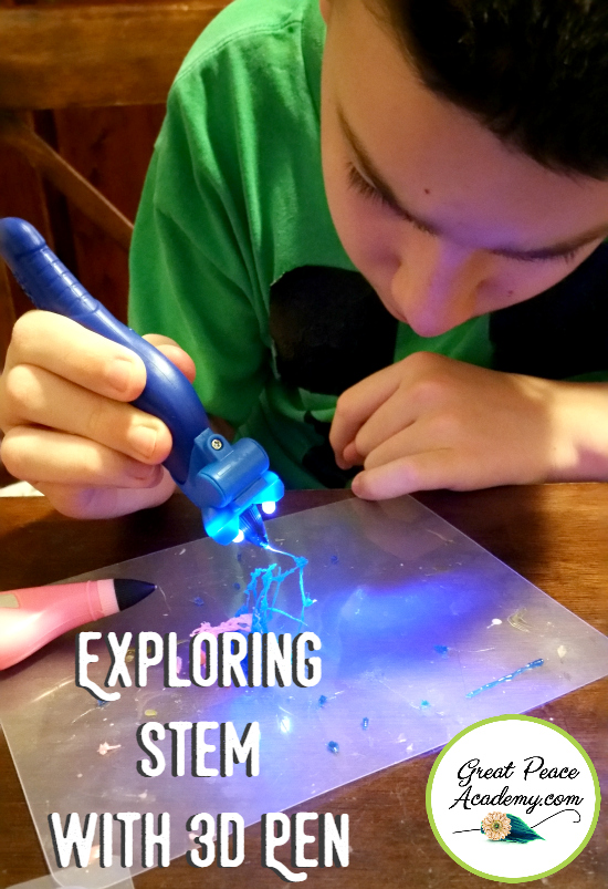 Ideas for Teaching STEM utilizing a 3d Pen in Homeschool | GreatPeaceAcademy.com