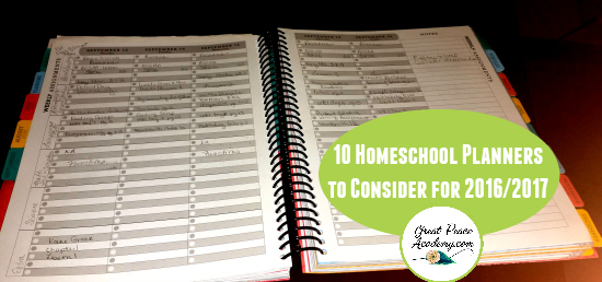 10 Homeschool Planners to Consider | GreatPeaceAcademy.com