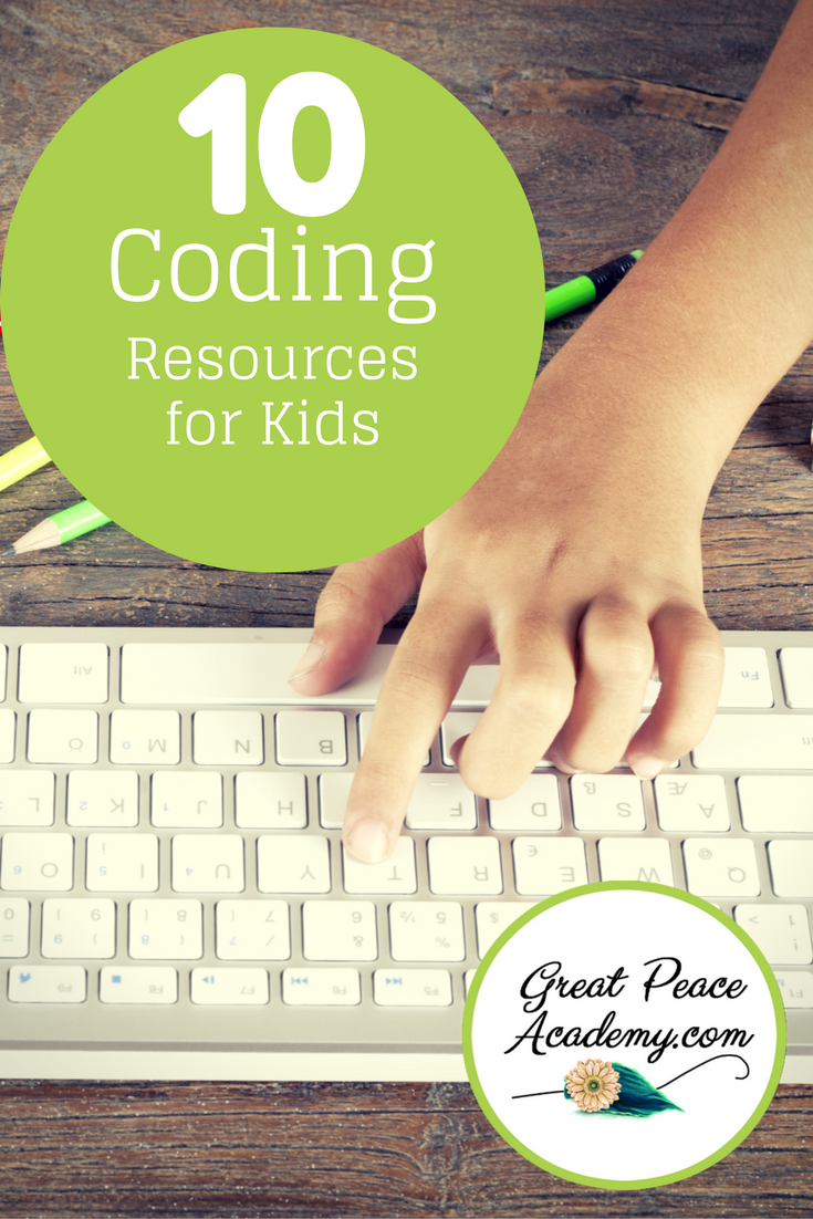 10 Online Coding Resources for Kids to learn to Code | #homeschool #ihsnet | GreatPeaceAcademy.com